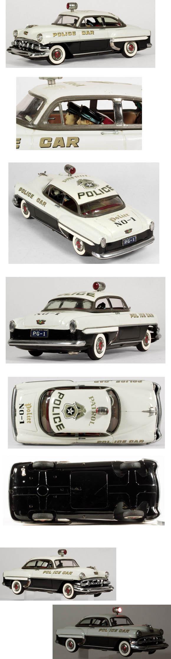 1954 Marusan, Chevrolet 2dr. Sedan Stop-Go Police Car w/Siren & Light